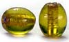 Oval Gold foil beads - click here for large view